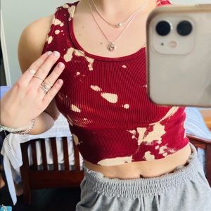 Cropped Tie Dye Tank